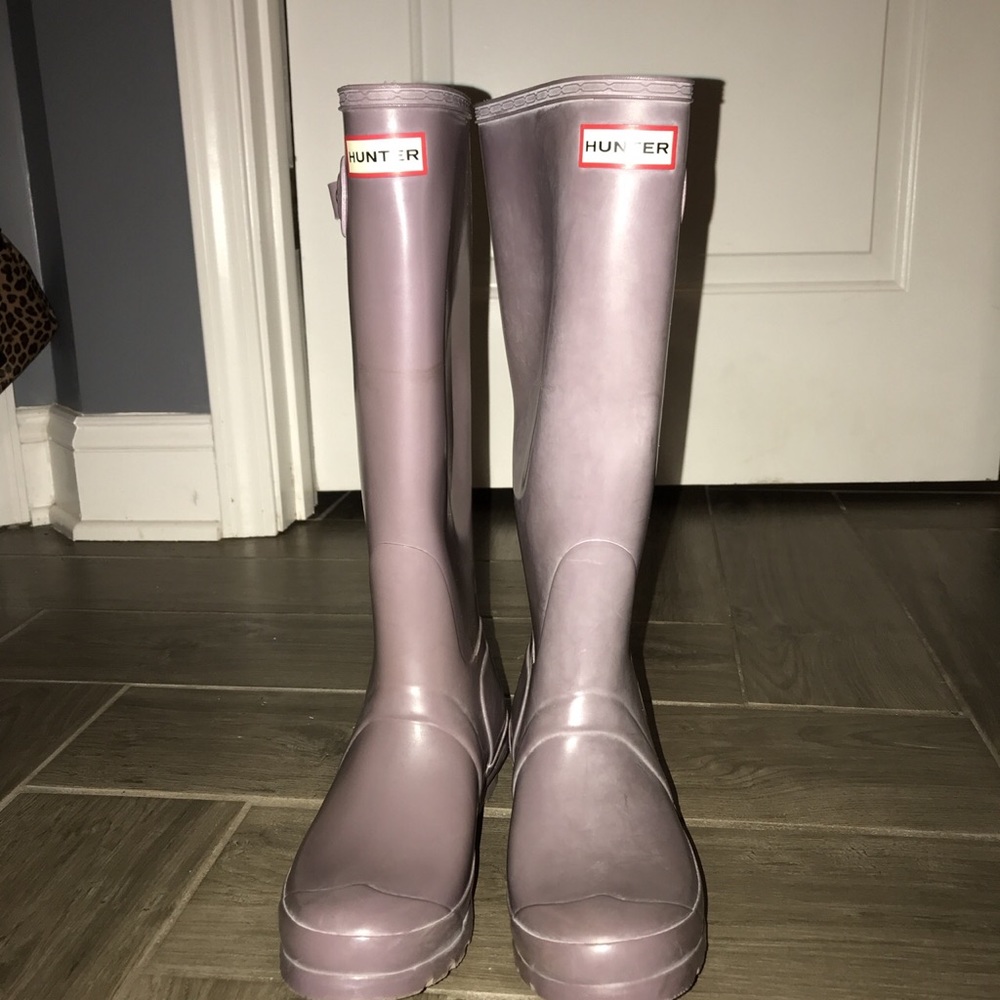 LAVENDER TALL MATTE HUNTER BOOTS
